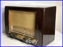 Vintage Philips P145 Tube Radio Working AM Shortwave Wood Cabinet Toronto 1950s