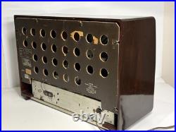 Vintage Philips P145 Tube Radio Working AM Shortwave Wood Cabinet Toronto 1950s