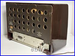 Vintage Philips P145 Tube Radio Working AM Shortwave Wood Cabinet Toronto 1950s