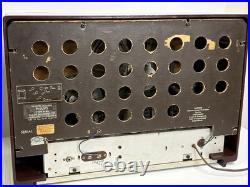 Vintage Philips P145 Tube Radio Working AM Shortwave Wood Cabinet Toronto 1950s