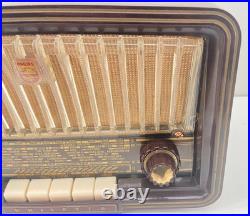Vintage Philips Philetta B2D23A Tube Radio MCM German Audio Great Shape Tested