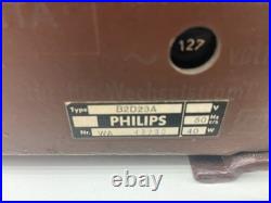 Vintage Philips Philetta B2D23A Tube Radio MCM German Audio Great Shape Tested