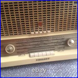 Vintage Phillips B5X88A Bi-Amplifiers AM/FM/SW Tube Radio, no Norelco