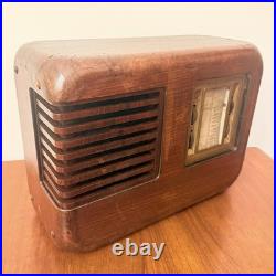 Vintage Phonola 521 Portable Tube Radio Art Deco Rare Wood