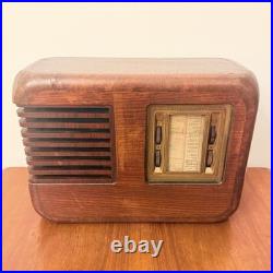 Vintage Phonola 521 Portable Tube Radio Art Deco Rare Wood