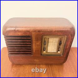 Vintage Phonola 521 Portable Tube Radio Art Deco Rare Wood