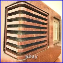 Vintage Phonola 521 Portable Tube Radio Art Deco Rare Wood