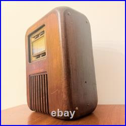 Vintage Phonola 521 Portable Tube Radio Art Deco Rare Wood