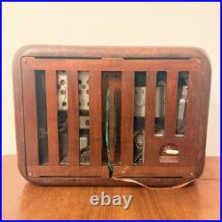 Vintage Phonola 521 Portable Tube Radio Art Deco Rare Wood