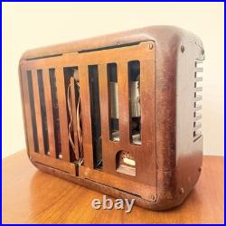 Vintage Phonola 521 Portable Tube Radio Art Deco Rare Wood