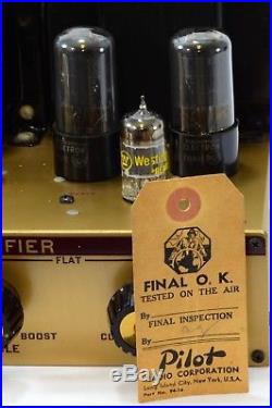 Vintage Pilotone Model AA-903 Mono Integrated Tube Amplifier Pilot Radio Co. USA