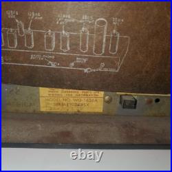 Vintage Pink 50's Montgomery Wards Airline Twin Speaker Tube Radio WG-1635A