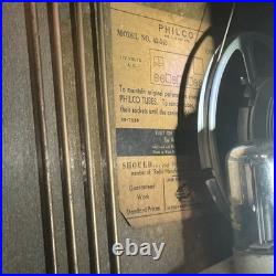 Vintage Pre WW2 1942 Philco Model 42-340 Table Radio/shortwave