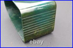 Vintage Pre War Old Blue Green Antique Fada 115 Catalin Bakelite Antique Radio