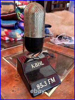 Vintage Promotional Mike-Radio Advertising Microphone Tube Radio KBHL MN