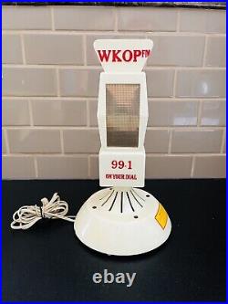 Vintage Promotional Mike-Radio Advertising Microphone Tube Radio WKOP FM