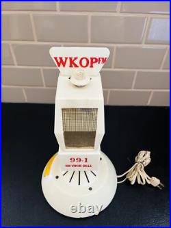 Vintage Promotional Mike-Radio Advertising Microphone Tube Radio WKOP FM