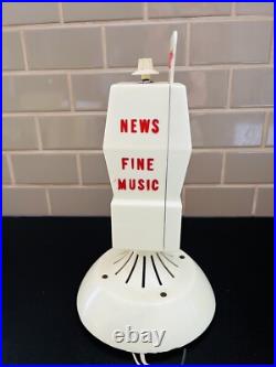 Vintage Promotional Mike-Radio Advertising Microphone Tube Radio WKOP FM
