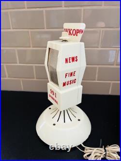 Vintage Promotional Mike-Radio Advertising Microphone Tube Radio WKOP FM