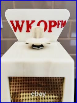 Vintage Promotional Mike-Radio Advertising Microphone Tube Radio WKOP FM