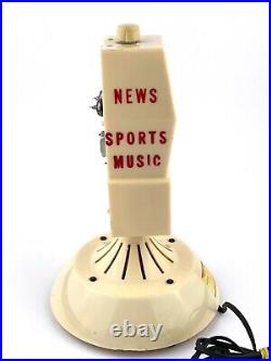 Vintage Promotional Mike Radio Ribbon Microphone Tube Radio 1480 AM On Your Dial