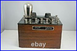 Vintage Qualitone Q57 1920s One Tube Radio with good 201A made in Sioux City, IA