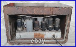 Vintage RARE 1946 Detrola model 571 AM Tube Radio, Wood Case, Working Tested