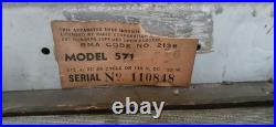 Vintage RARE 1946 Detrola model 571 AM Tube Radio, Wood Case, Working Tested