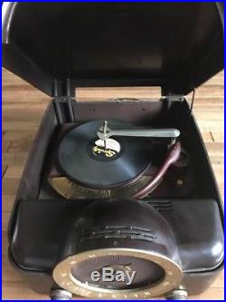 Vintage RARE 1951 Zenith Cobra-Matic H664 Bakelite Radio Phonograph Needs Work