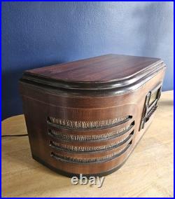 Vintage RARE General Electric Model H-624 Tube Radio Working