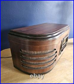 Vintage RARE General Electric Model H-624 Tube Radio Working