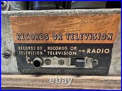 Vintage RARE RCA Victor 1939-40 Wood Tube Radio Tested Working