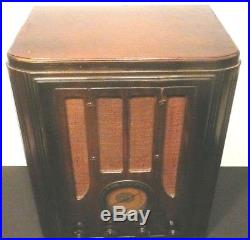 Vintage RCA 118 TOMBSTONE RADIO RESTORED & mostly RECAPPED WORKING AM & SW