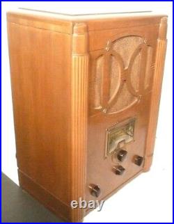Vintage RCA 6T TOMBSTONE RADIO REPAIRED / NEW TRANSFORMER WORKING AM & SW