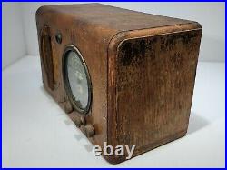Vintage RCA AIR CHIEF Wooden Tube Shortwave Radio For PARTS/ RESTORE