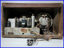 Vintage RCA AIR CHIEF Wooden Tube Shortwave Radio For PARTS/ RESTORE