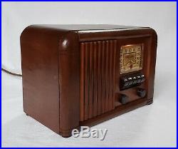 Vintage RCA AM Push-button Tube Radio 45X-18 (1940) COMPLETELY RESTORED
