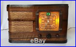 Vintage RCA AM/SW Magic Eye Tube Radio 87T (1937) COMPLETELY RESTORED