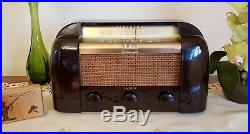Vintage RCA Bakelite AM/SW Tube Radio 66X1 (1946) BEAUTIFULLY RESTORED