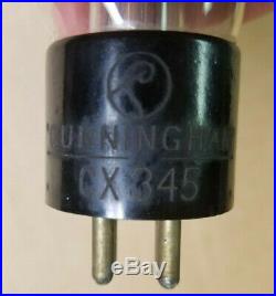 Vintage RCA Cunningham CX-345 45 245 Engraved Base Globe Radio Amplifier Tube