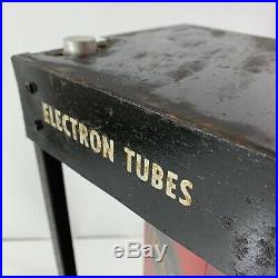 Vintage RCA Electron Tube Counter Top Light Up Rotating Display Dign TV/Radio