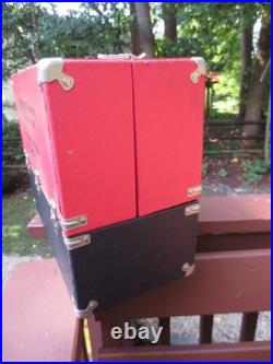 Vintage RCA Radio / TV Repairman Tube Caddy Red & Black (VERY NICE SHAPE!)