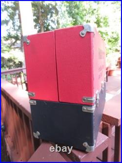Vintage RCA Radio / TV Repairman Tube Caddy Red & Black (VERY NICE SHAPE!)