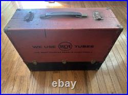 Vintage RCA Radio / TV Repairman Tube Case Caddy With 132 Untested Tubes