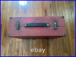 Vintage RCA Radio / TV Repairman Tube Case Caddy With 132 Untested Tubes