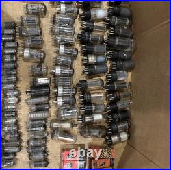 Vintage RCA Radio / TV Repairman Tube Case Caddy With 132 Untested Tubes