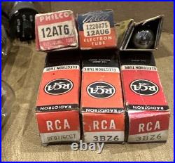 Vintage RCA Radio / TV Repairman Tube Case Caddy With 132 Untested Tubes