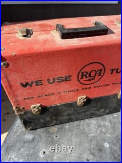 Vintage RCA Radio / TV Repairman Tube Case Caddy With Contents