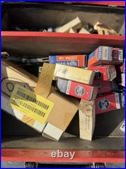 Vintage RCA Radio / TV Repairman Tube Case Caddy With Contents