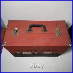 Vintage RCA Radio TV Repairman Vacuum Tube Caddy Case Tool Box With 160+ Tubes